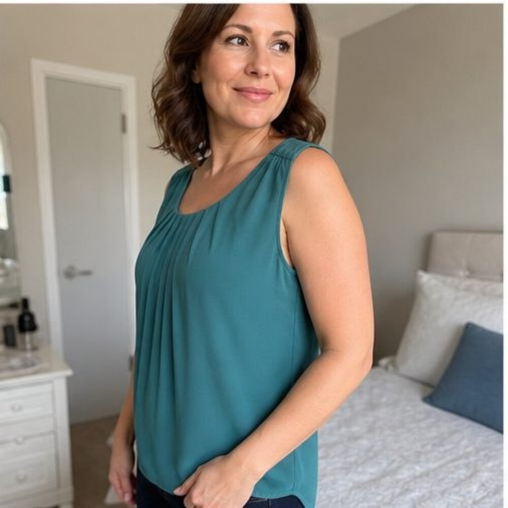 Gray Ruffle Blouse - Picture 3 of 6